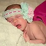 Enfant, Baby, Rose, Hair Accessory, Peau, Headband, Headgear, Headpiece, Bambin, Fashion Accessory, Baby Sleeping, Personne, Headwear