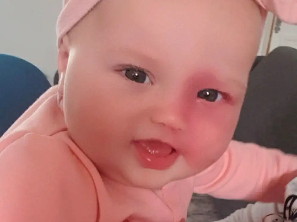 Nez, Joue, Peau, Lip, Sourire, Hand, Coiffure, Eyebrow, Mouth, Yeux, Facial Expression, Eyelash, Human Body, Baby & Toddler Clothing, Oreille, Baby, Happy, Iris, Gesture, Rose, Personne