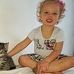 Chat, Felidae, Small To Medium-sized Cats, Nez, Enfant, Moustaches, Assis, Asiatique, Yeux, Carnivore, Jambe, European Shorthair, Domestic Short-haired Cat, Oreille, Chatons, American Curl, Bambin, Chat tigré, Personne