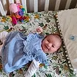 Comfort, Textile, Baby & Toddler Clothing, Rose, Bois, Baby, Bambin, Linens, Pattern, Bedding, Enfant, Assis, Room, Bedtime, Bed, Bed Sheet, Happy, Baby Products, Sleep, Portrait Photography, Personne, Joy