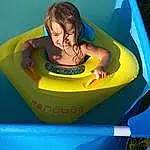 Baby Float, Happy, Outdoor Recreation, Leisure, Fun, Bathing, Recreation, Bambin, Sourire, Inflatable, Baby, Games, Eau, Swimming Pool, Nonbuilding Structure, Electric Blue, Circle, Enfant, Personal Protective Equipment, Play