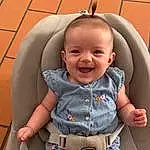 Visage, Joue, Sourire, Peau, Head, Chin, Yeux, Mouth, Comfort, Human Body, Baby, Finger, Baby & Toddler Clothing, Thigh, Bambin, Happy, Fun, Car Seat, Knee, Auto Part, Personne, Joy