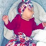 Enfant, Bambin, Rose, Baby, Design, Textile, Headgear, Pattern, Sourire, Personne, Headwear