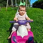 Photograph, Plante, Green, Sourire, People In Nature, Car, Herbe, Bambin, Arbre, Happy, Leisure, Baby, Pelouse, Fun, Enfant, Vehicle Door, Spring, Pole, Vrouumm, Family Car, Personne