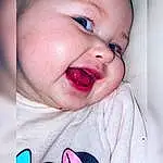 Nez, Joue, Peau, Lip, Chin, Eyebrow, Mouth, Yeux, Sourire, Tongue, Eyelash, Human Body, Jaw, Oreille, Happy, Baby & Toddler Clothing, Baby, Gesture, Rose, Personne