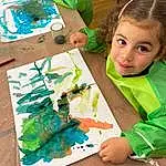 Hand, Art Paint, Green, World, Leaf, Paint, Bois, Arbre, Artist, Art, Happy, Leisure, Fun, Bambin, Visual Arts, Play, T-shirt, Painting, Watercolor Paint, Personne, Joy