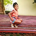 Sourire, Shoulder, Jambe, Plante, People In Nature, Flash Photography, Arbre, Bois, Happy, Shorts, Herbe, Thigh, Leisure, Tints And Shades, Bambin, Human Leg, Fun, Foot, Enfant, Assis, Personne, Joy