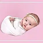 Joue, Eyebrow, Eyelash, Baby, Baby & Toddler Clothing, Rose, Headgear, Rectangle, Bambin, Magenta, Comfort, Font, Picture Frame, Hair Accessory, Fashion Accessory, Linens, Headpiece, Portrait Photography, Art, Headband, Personne
