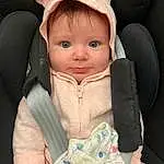 Visage, Forehead, Nez, Joue, Peau, Head, Chin, Hand, Eyebrow, Yeux, Neck, Comfort, Textile, Sleeve, Baby & Toddler Clothing, Eyelash, Seat Belt, Finger, Baby Carriage, Rose, Personne