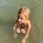Visage, Eau, Peau, Happy, Sunlight, Bathing, People In Nature, Leisure, Bambin, Sourire, Recreation, Fun, Swimwear, Lake, Enfant, Blond, Personal Protective Equipment, Swimming Pool, Play, Personne